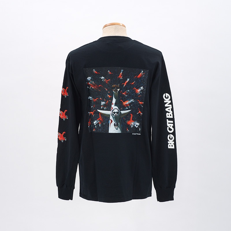 BIG CAT BANG (LUCA) 長袖 Tシャツ／黒 | ヤノベケンジ | キタンクラブ