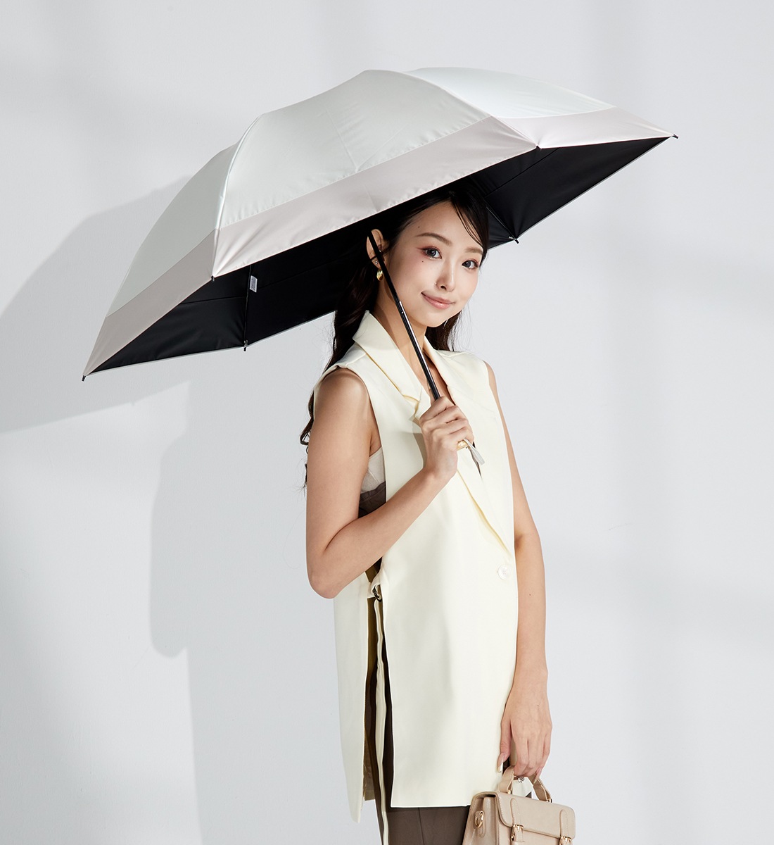 バンブー 逆さ日傘 晴雨兼用～sakasa bamboo bicolor～ | すべての商品