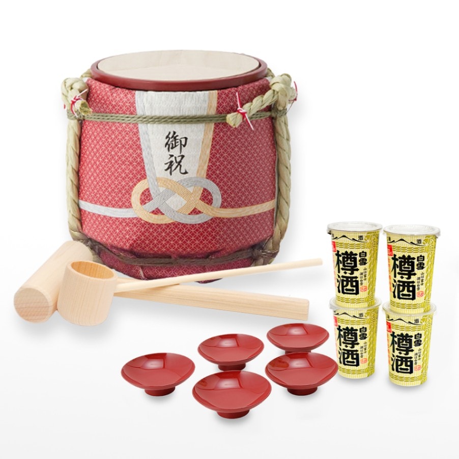 日本酒入り菰樽◇ミニ鏡開き樽酒セット ～土産樽～ 贈る心｜明治創業菰