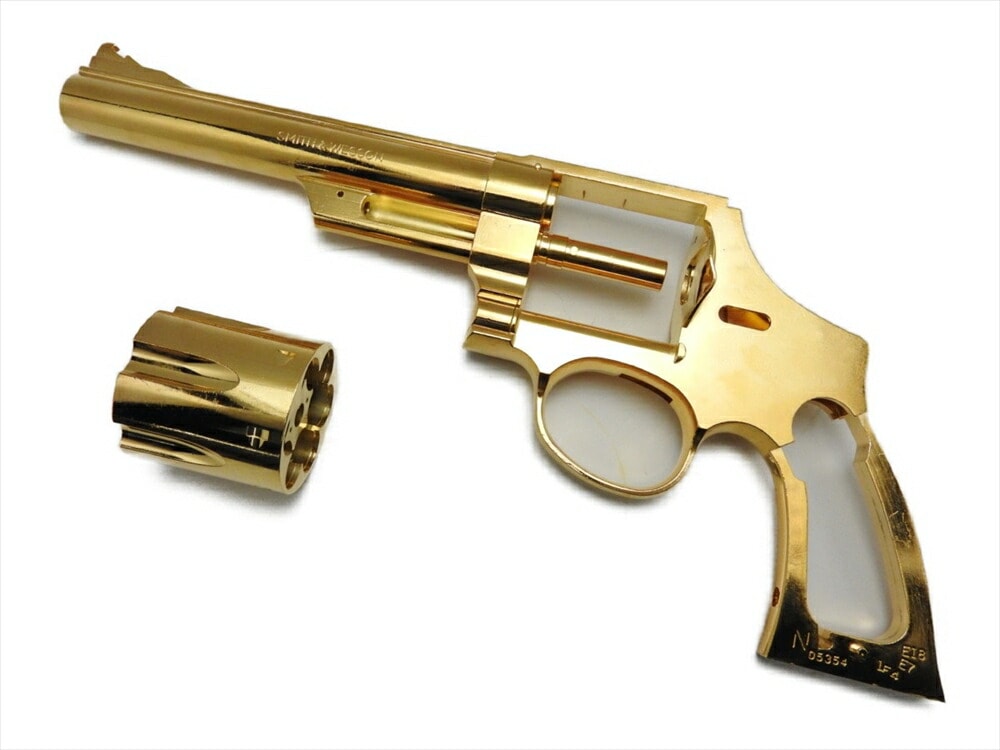 ZEKE S&W M29 6.5インチ ダイキャスト フレーム シリンダー 24Kメッキ