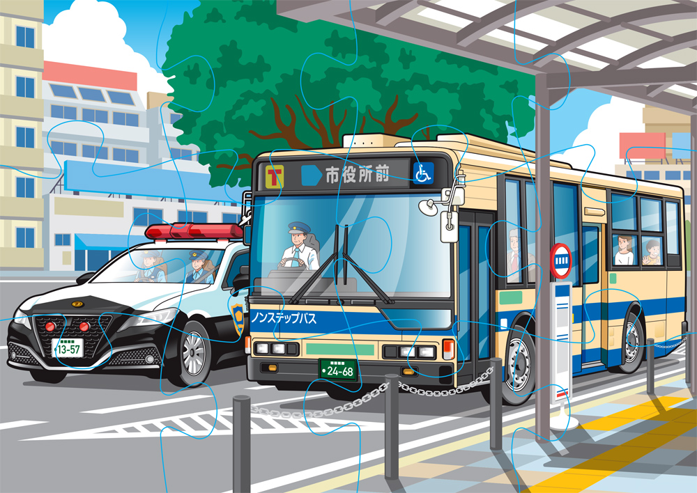 くもんのジグソーパズル STEP2 かっこいいはたらくくるま | 知育