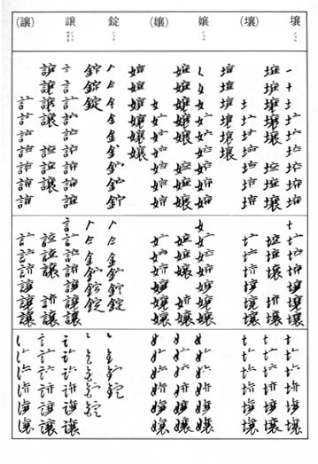 常用三体筆順字典 ｜書道用品の半紙や筆、墨などをお探しならキョー和