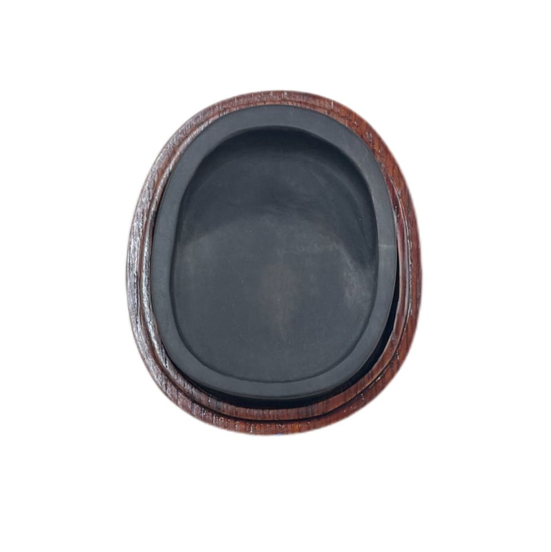 麻子坑端溪硯 卵硯3吋｜書道用品の半紙や筆、墨などをお探しならキョー和