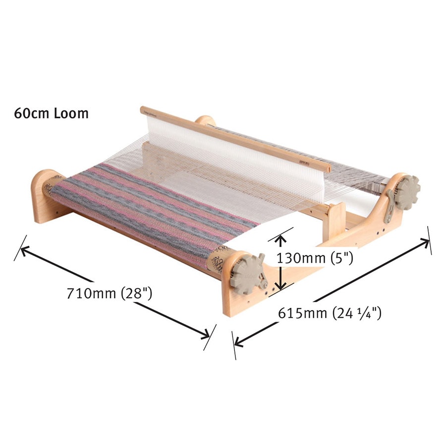 アシュフォード リジッドヘドル60cm 白木 組立キット ＜卓上 手織り機