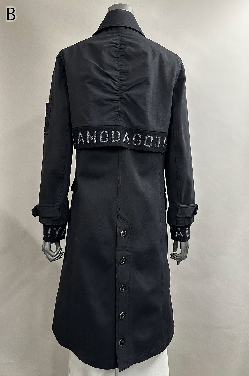 伊太利屋　ブラックコート11AR カシミヤ混 フォーマルコート ブラックフォーマル コート ブラック