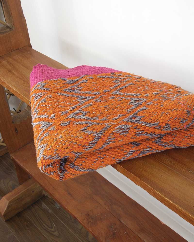 tesoro / vintage・古布ラグ /オレンジ｜テソロ(tesoro)公式通販