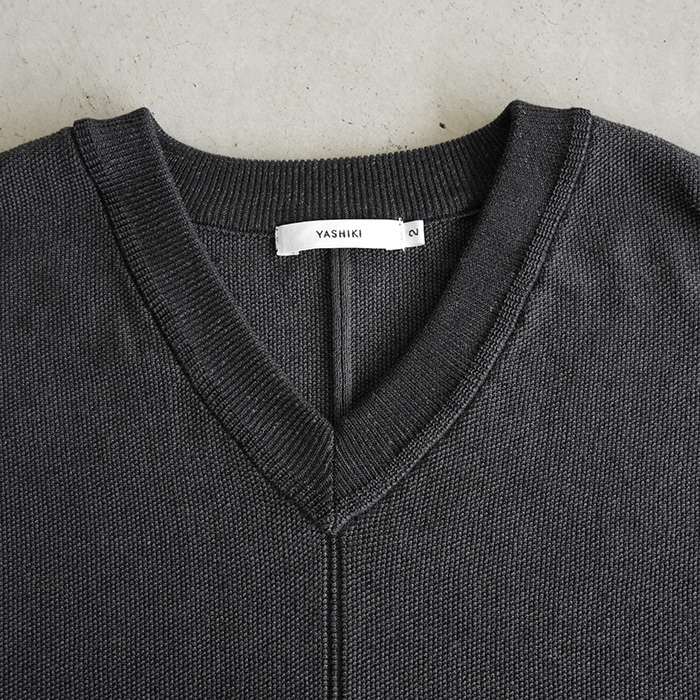 50%OFF】(ysk-25ss-kn09) / YASHIKI(ヤシキ) /Yozora V-neck Vest(夜空