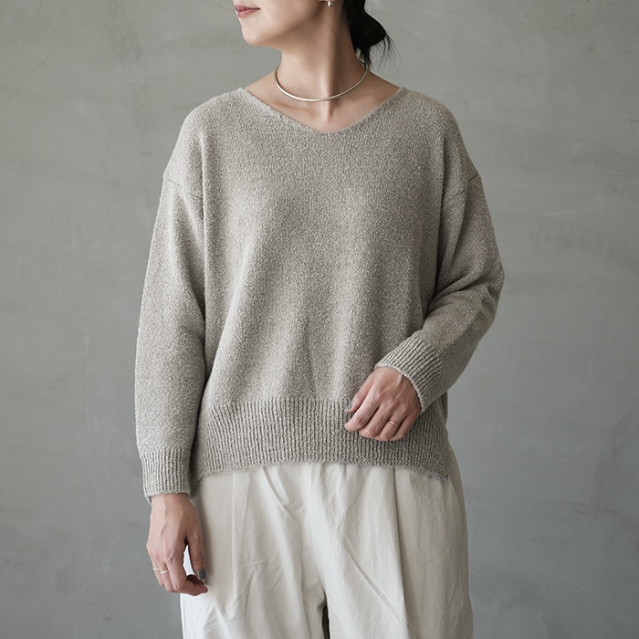 ○(e253k055) / evam eva (エヴァムエヴァ) / wool alpaka pullover