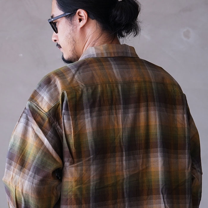 anc-sh39) / ANCELLM (アンセルム) / R/C CHECK CRASH LS SHIRT