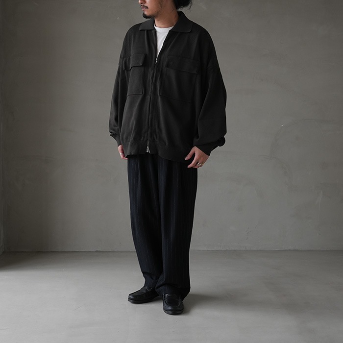20%OFF】（ysk-24aw-kn04) YASHIKI(ヤシキ) / Shigure Zip Blouson
