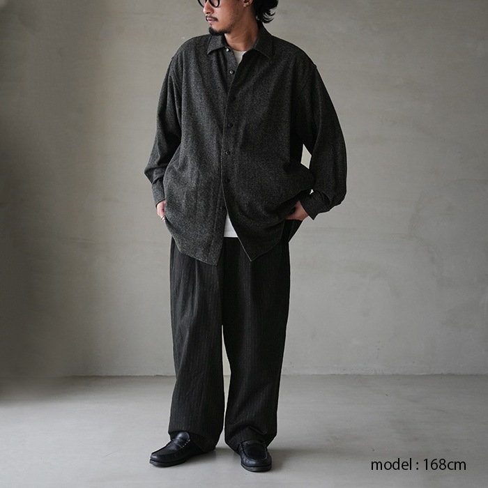 20%OFF】(ys-25aw-12) YOKOSAKAMOTO(ヨーコサカモト) /SHIRT JACKET