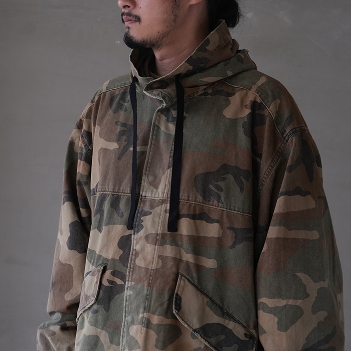 anc-sh47-a) / ANCELLM (アンセルム) / CAMO HOODIE JACKET
