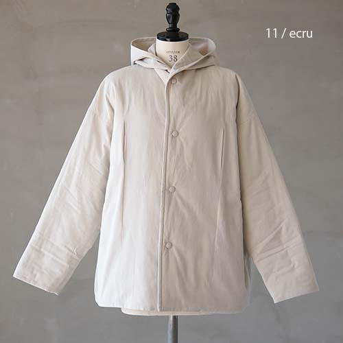 e213t167) / evam eva(エヴァムエヴァ) / padding hooded coat