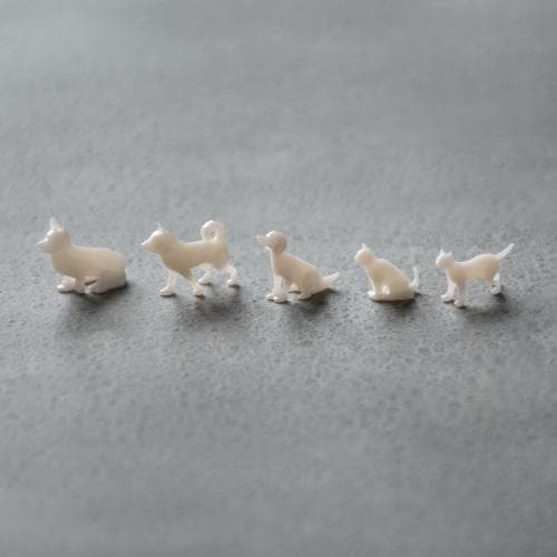 レモン 動物模型 犬・猫 1/50 | 建築模型材料,家具・人の表現,人物模型
