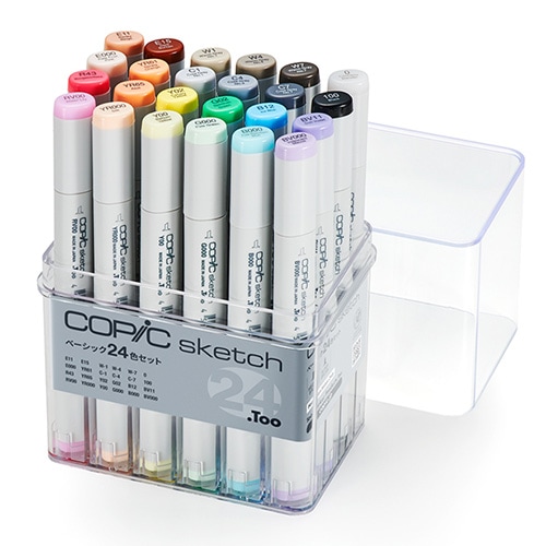 コピックスケッチ ベーシック24色セット | 設計製図・デザイン用品