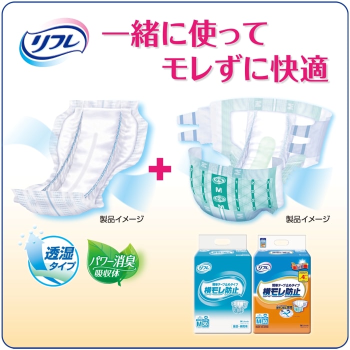 リフレ サラケアパッド スーパービッグ 30枚入 7回吸収 ｜ 内側の