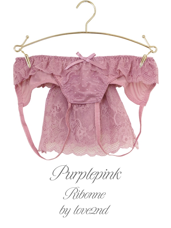 Ribonneブラ＆オープンショーツセット｜かわいい下着・ランジェリーの