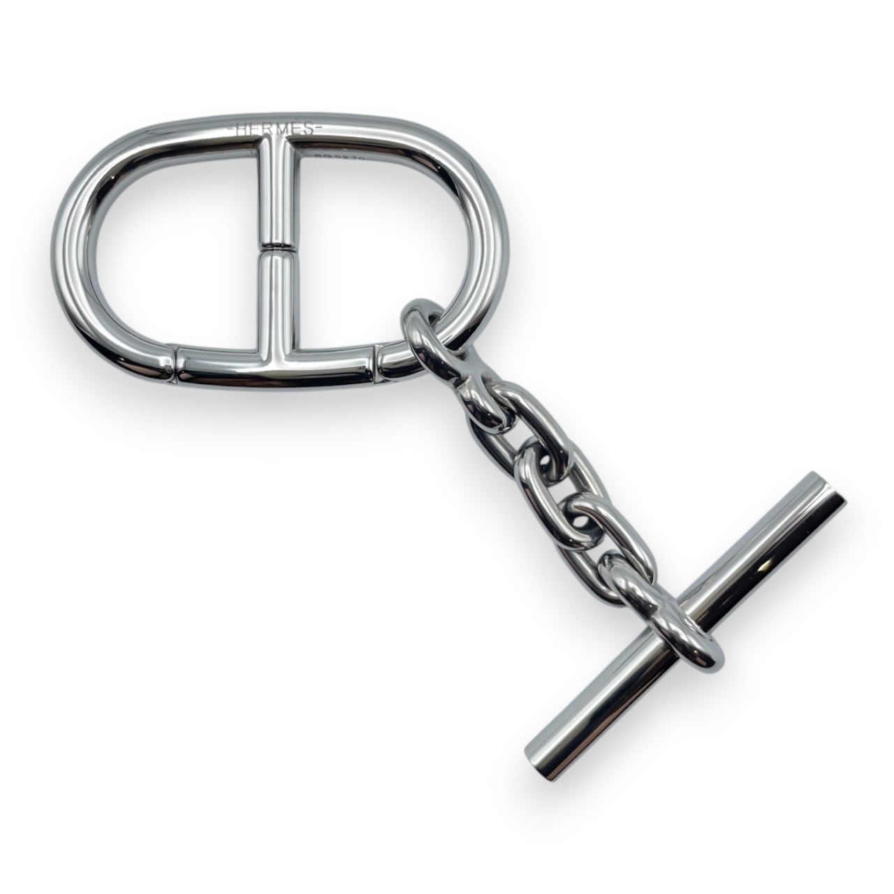 エルメス シェーヌ・ダンクル キーホルダー シルバー ステンレス