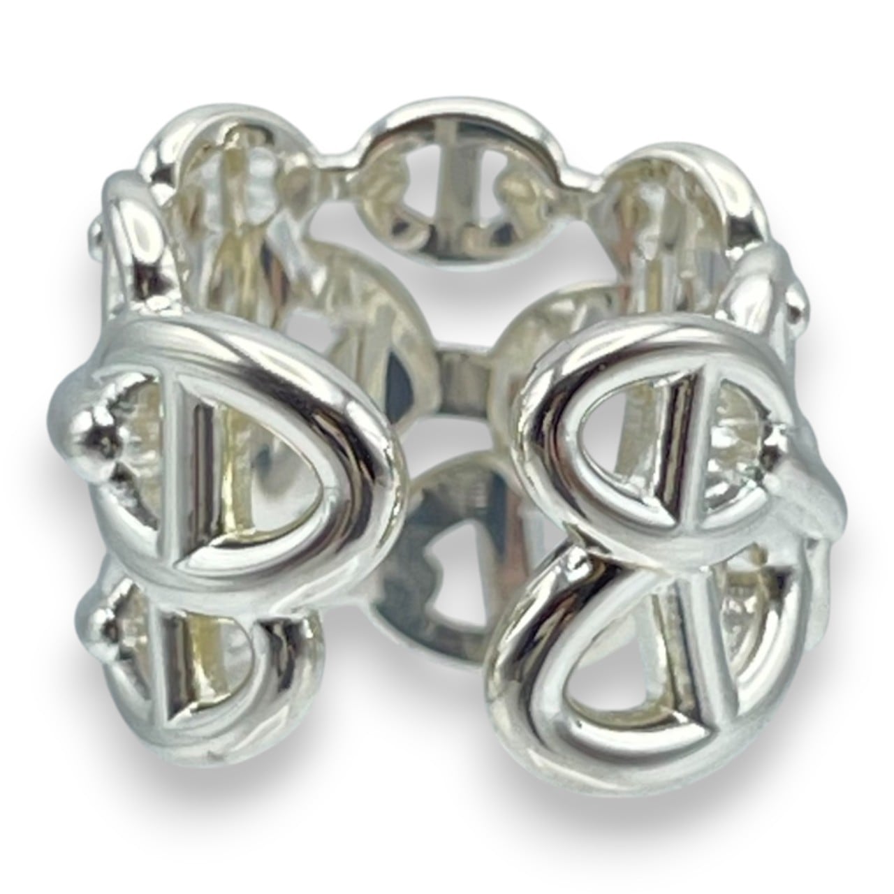 エルメス シェーヌ・ダンクル アンシェネ リング GM 52 シルバー925 12