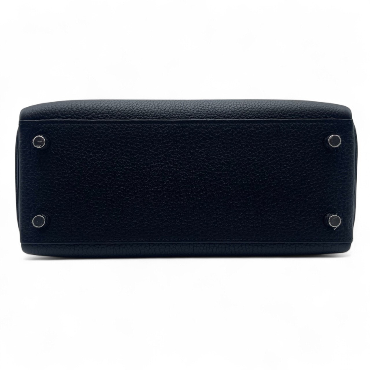 エルメス ケリー タッチ 25 ノワール トゴ/リザード シルバー金具 B