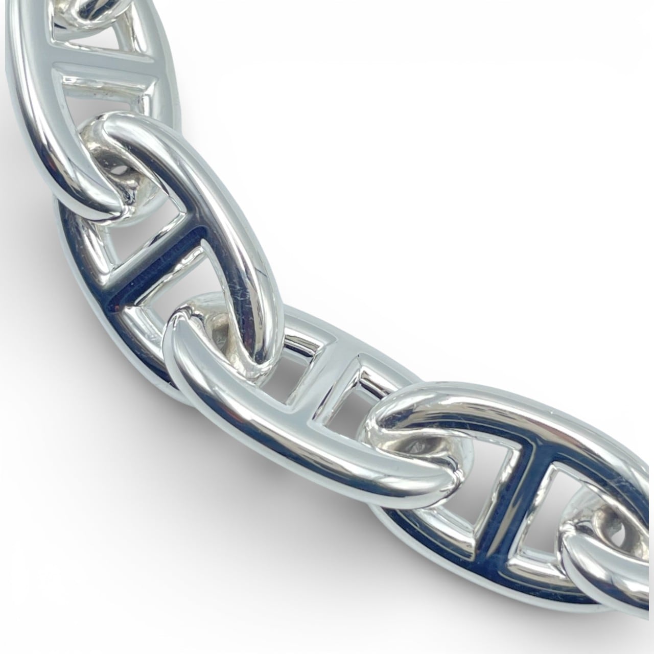 エルメス シェーヌ・ダンクル ブレスレット TGM シルバー925 12コマ