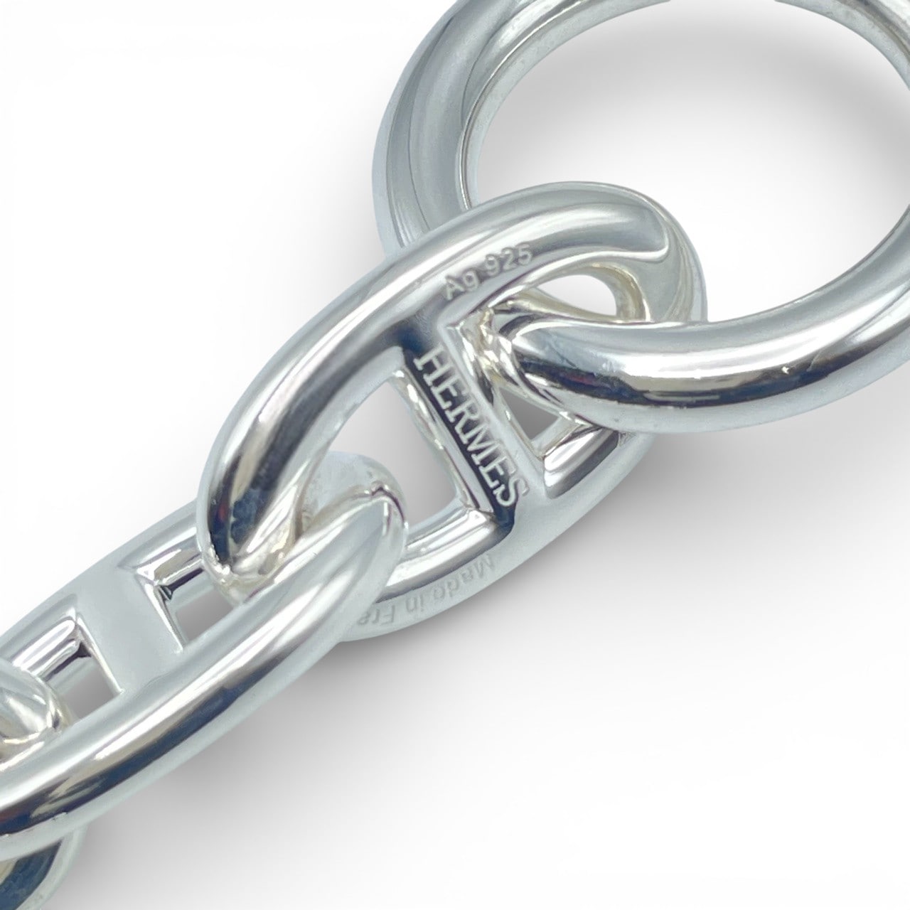 エルメス シェーヌ・ダンクル ブレスレット TGM シルバー925 12コマ