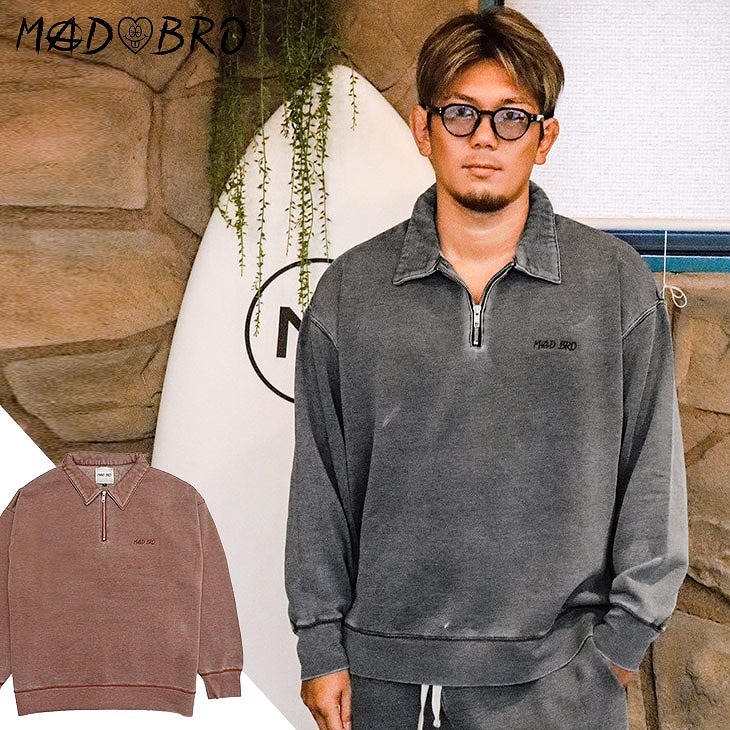 Half Zip Pullover Sweatshirt トップス｜皇治プロデュースブランド