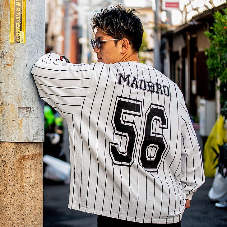 Baseball design Long sleeve TEE トップス｜皇治プロデュースブランド