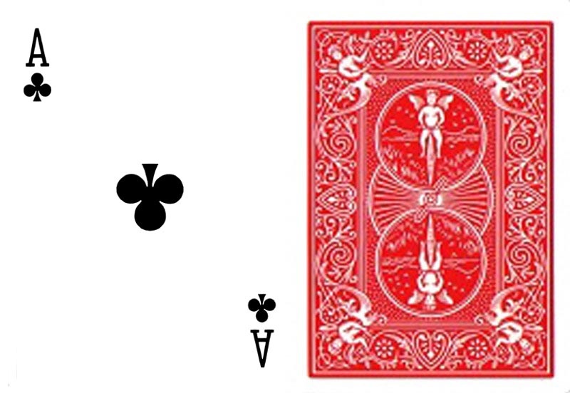 クラブA（ワンウェイ・フォーシングデック）赤裏 / Bicycle One Way