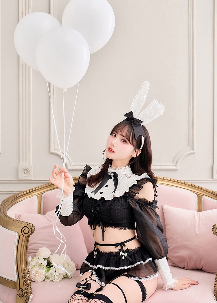 即日発送】ミュールレースランジェリーバニー《ハロウィンコス