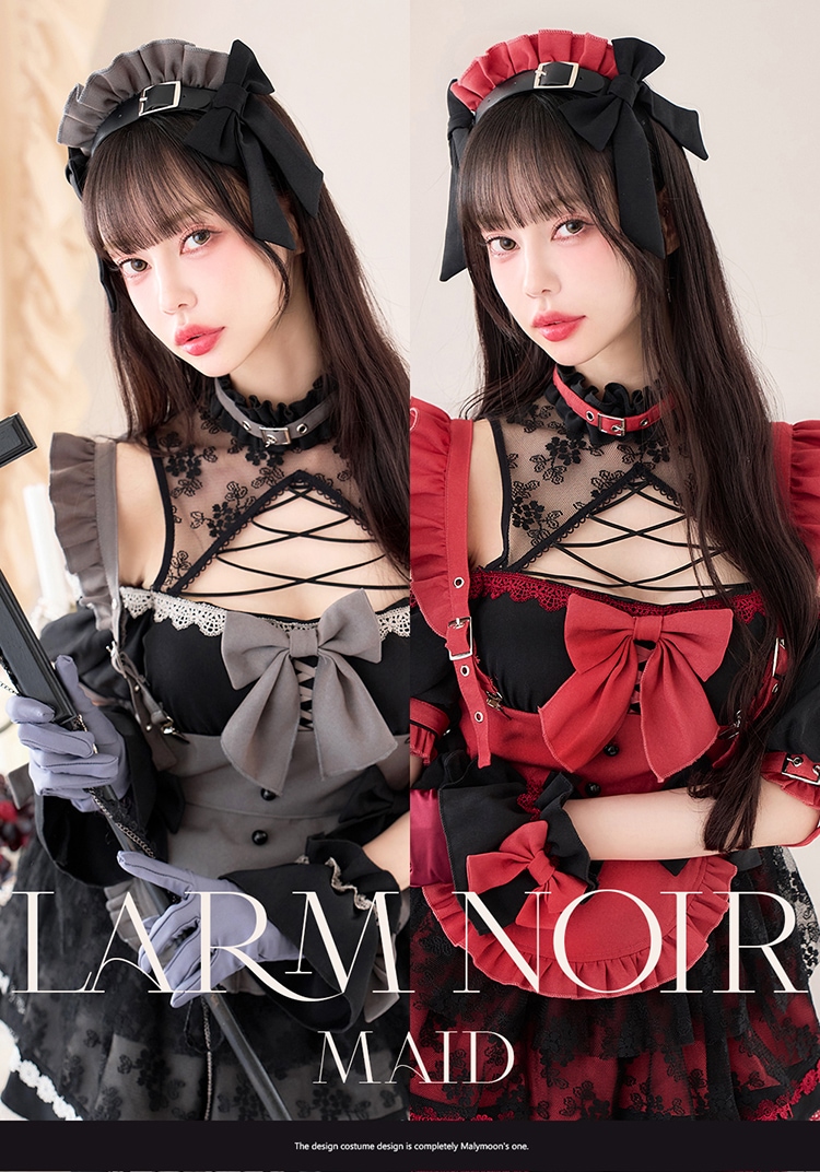 即日発送】【中村里砂着用】ラルムノワールメイド《ハロウィンコスプレ