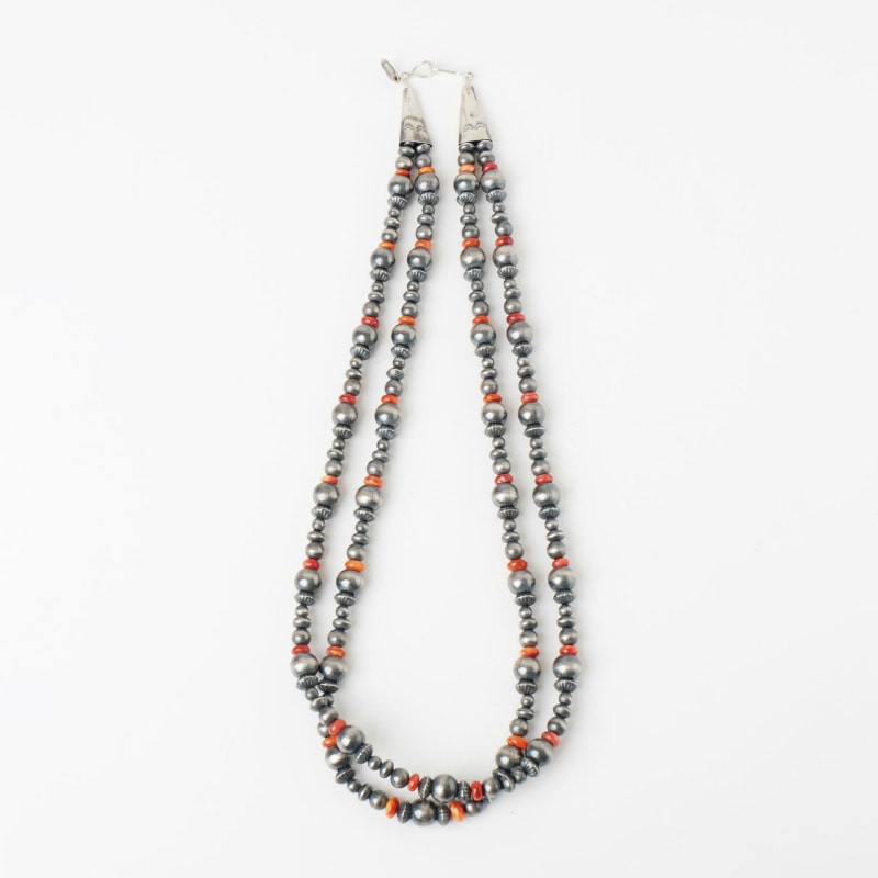 ナバホ族 Reva Goodluck ナバホパール 2連ネックレス｜マライカ公式通販