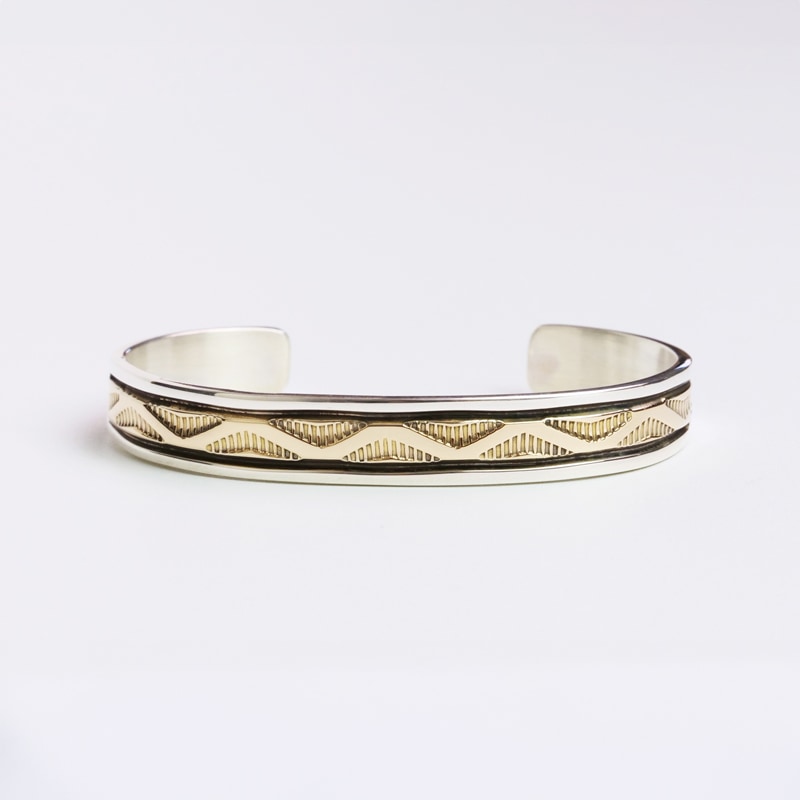 23号 ブルースモーガン 14金トップスタンプリ ング ◇sizeM ブルース