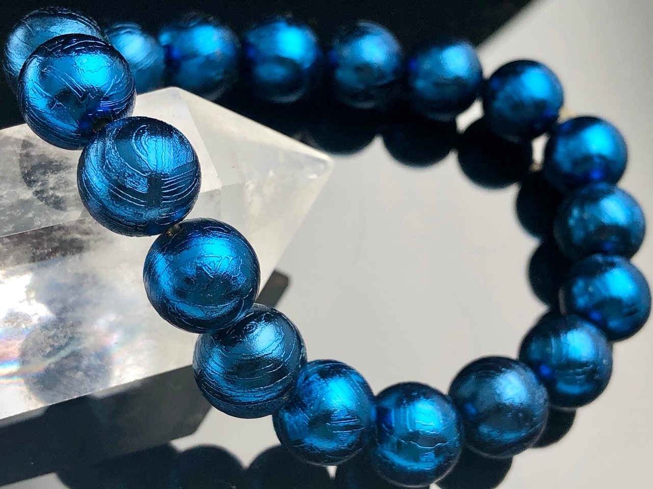 宇宙から飛来した神秘の石☆5A/天然石ブレスレット/ギベオン(隕石