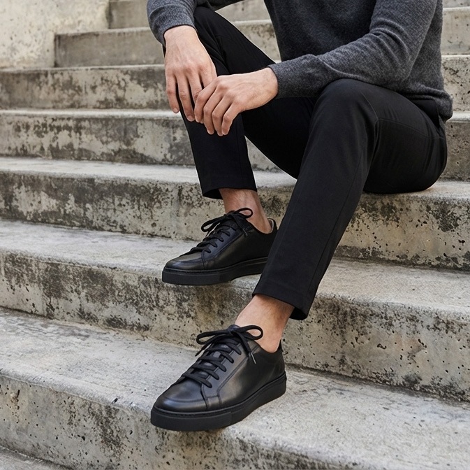 レザースニーカー ビジネス革靴 レースアップ メンズ ALEC アレック