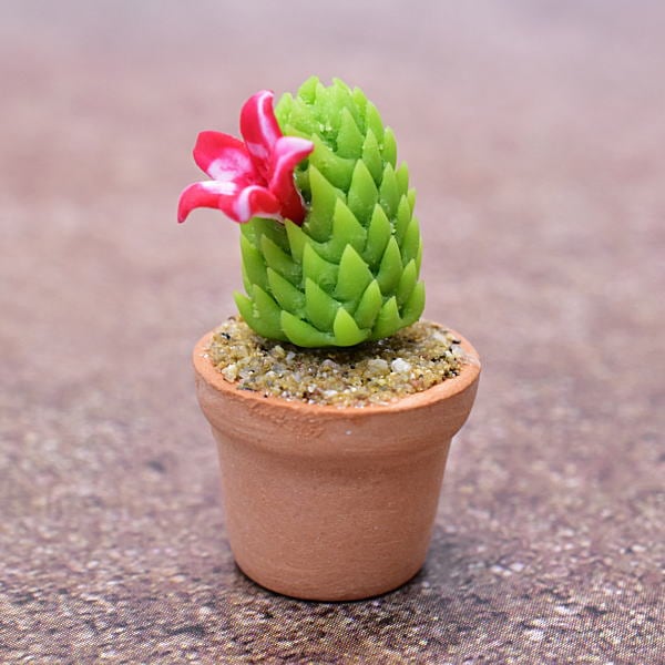 ミニチュアパーツ 鉢植えミニサボテン [CT4] (1/12スケール) [m-s