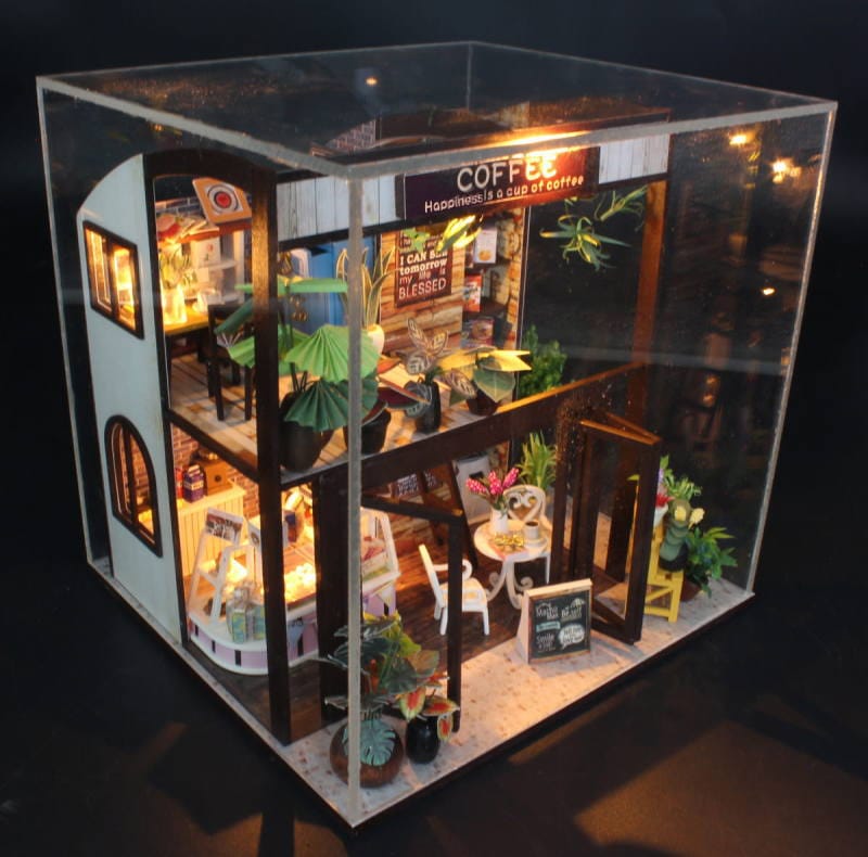 ミニチュアキット コーヒーハウス [M027Z] ドールハウス 組み立てDIY