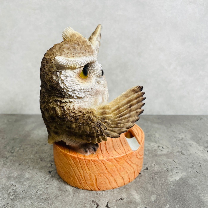 スマホスタンド ミミズク woobia ウービア フクロウ 動物 卓上