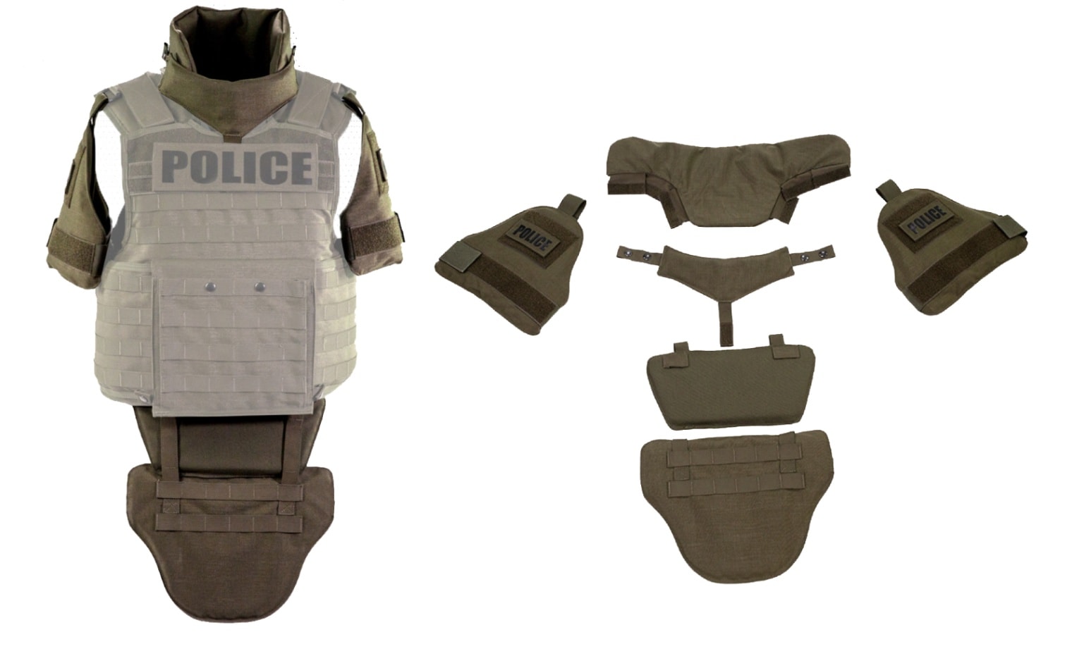 プレートキャリア＋ソフトアーマー＋コンシャツ プレートキャリア＋