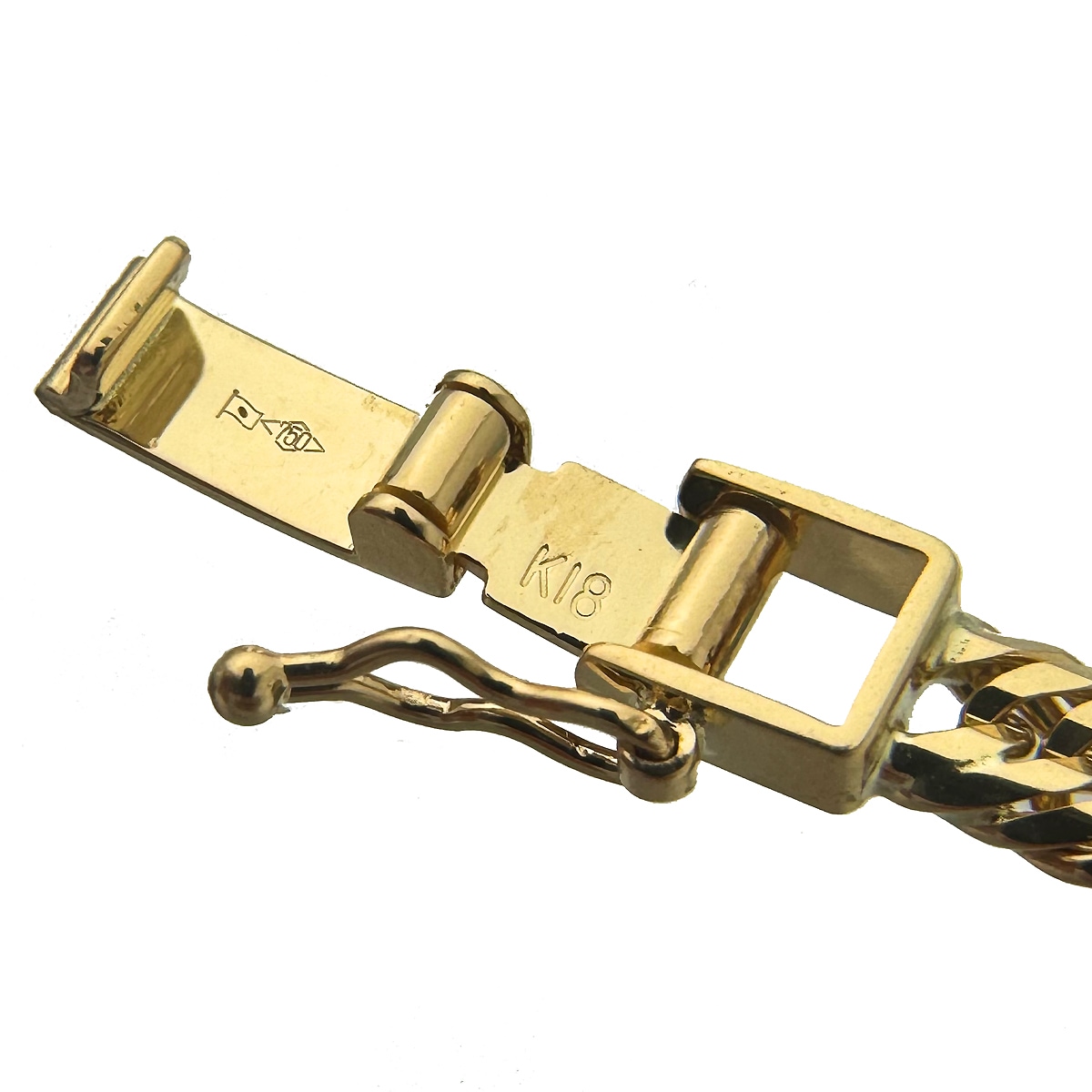 喜平 ブレスレット 18金 トリプル 12面 18cm 10g 造幣局検定マーク K18