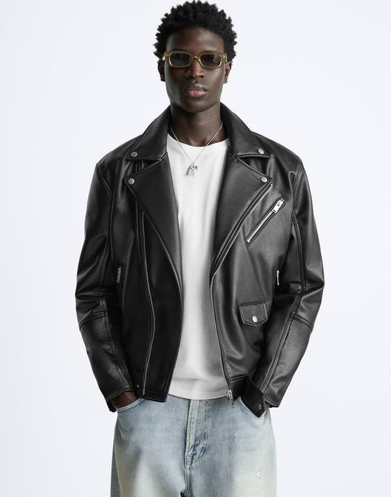 ZARA フェイクレザー ライダースジャケット｜MIRISE(ミライズ)公式通販