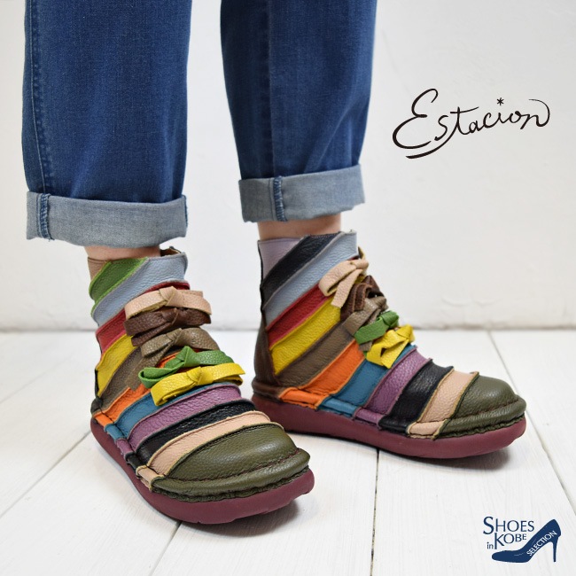 Estacion ( エスタシオン )】 ブーツ レディース 本革 レディース