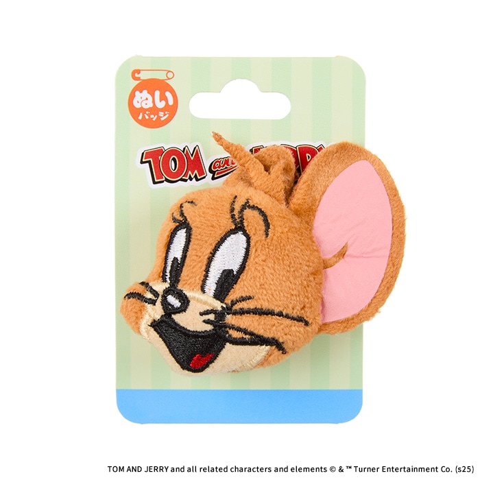 ネコポス可】 トムとジェリー ジェリー ぬいバッジ|【ぬいぐるみの