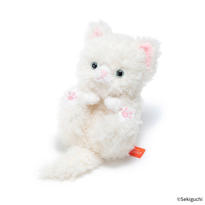 ころりんぬいぐるみ ねこ しろふわ|【ぬいぐるみのセキグチ】メーカー