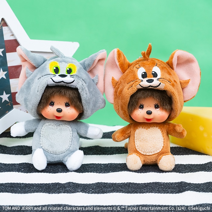 トムとジェリー×モンチッチ トムモンチッチ 顔でかSSキーチェーン