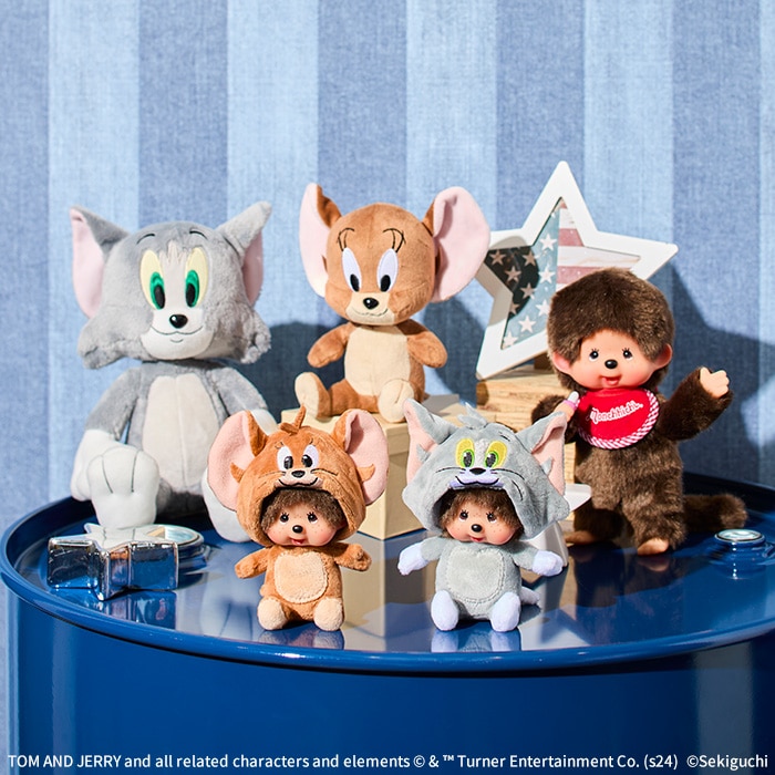 トムとジェリー×モンチッチ トムモンチッチ 顔でかSSキーチェーン