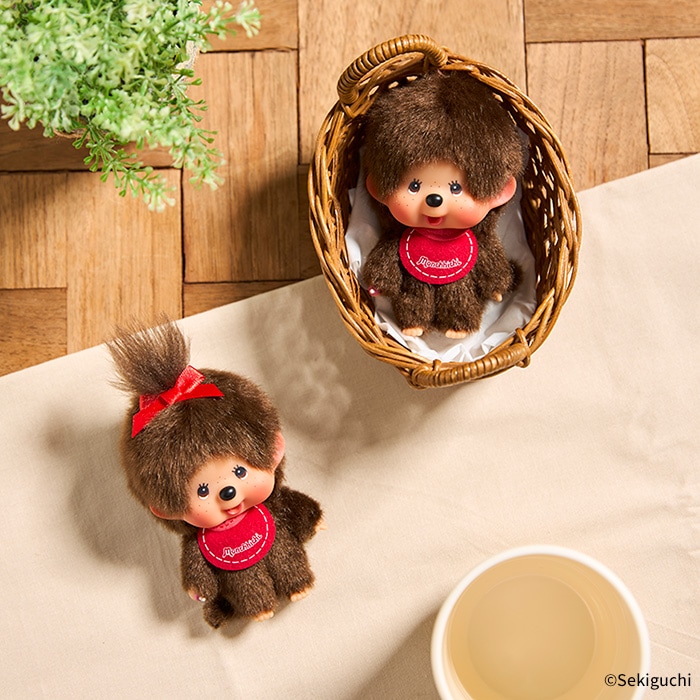 予約】 顔でかモンチッチ SS 女の子 キーチェーン|【ぬいぐるみの