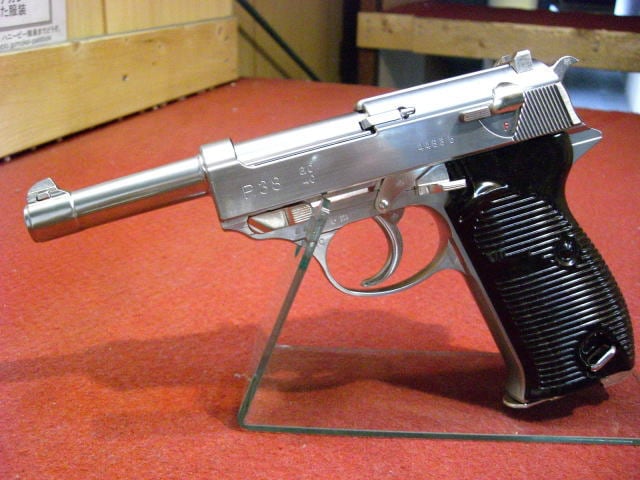 マルゼン ブローバックガスガン ワルサーP38 ac40.s シルバー | ガス