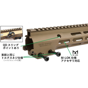 店内全品5％OFFクーポン】ANGRY GUN 各社M4用 GEISSELE タイプ SMR