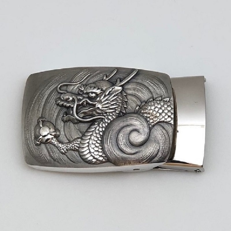 銀製 バックル（龍） ベルト幅30㎜ | 銀製品,小物 | 森銀器製作所